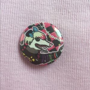 Edgy Possum rat pin